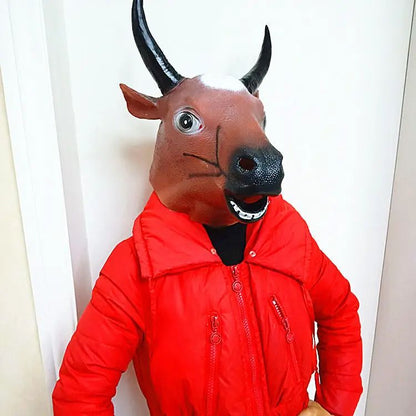 Funny Animal Latex Party Masks Dog Donkey Duck Horse Headgear Halloween Props Cosplay Mask for Adults Masquerade Mask