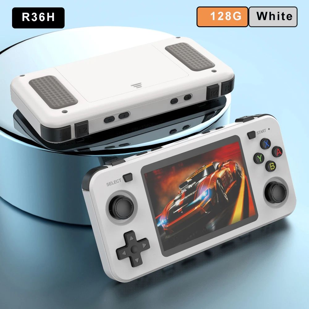 BOYHOM New Handheld Game Console 3.5-inch IPS Screen Linux RK3326 Retro Video Games Player 3000 mAh 64G