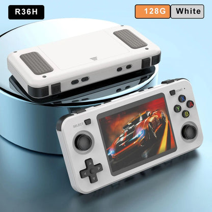 BOYHOM New Handheld Game Console 3.5-inch IPS Screen Linux RK3326 Retro Video Games Player 3000 mAh 64G