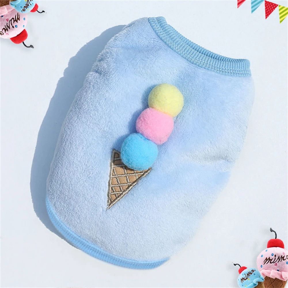 Roupa De Gato De Lã Desenho Animado Outono Inverno Casaco Quente Jaqueta Para Cães De Estimação Cachorro Gatos Suéter Roupas Macias Fantasias De Gatinhos Produtos