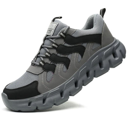 Light work shoes for men with iron professional man safety shoes non-slip work boots men steel nose safety sneakers man 46