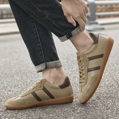 All-match Male Skate Shoes Skateboard Footwea Genuine Leather Sneakers 2025 New Arrival Mens Tenis Masculino Leisure Walk Flats