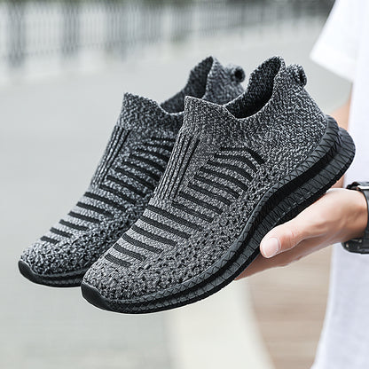 Sapatos Masculinos Casuais Respiráveis Leves para Exterior Tênis Masculinos Antiderrapantes Sapatilhas Slip-on Vulcanizados 2023