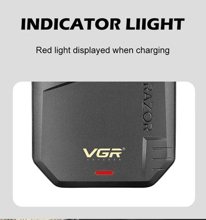 VGR Electric Shaver Professional Beard Trimmer Rechargeable Razors Foil Shaver Reciprocating Mini Shaving Machine for Man V-375