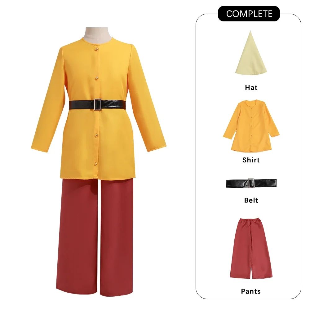 Anime Seven Dwarfs Cosplay Costumes Snow White Cosplay Colorful Suits Shirt Pants Hat Dwarfs Halloween Cos Unisex