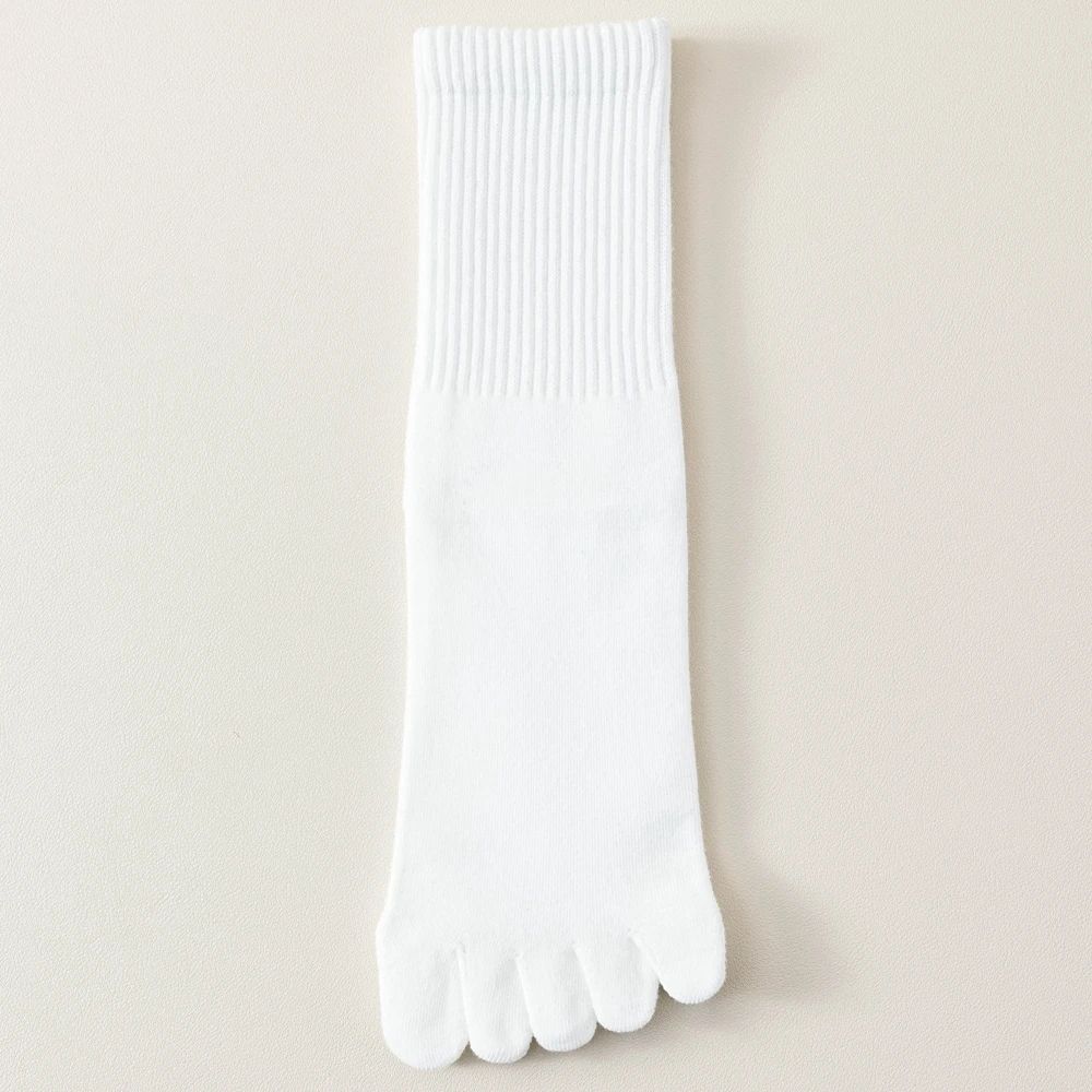 4 Pairs Women Toe Socks Five Finger Socks High Quality Cotton Autumn Spring Middle Tube Sports Socks with Separate Fingers