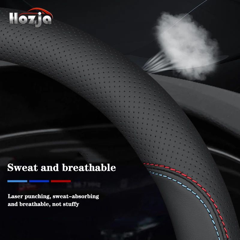 38CM 40CM 42cm 45cm 47cm Car Truck Extra Large Artificial Leather Steering Wheel Braid Cover Universal Auto Interior Accessories