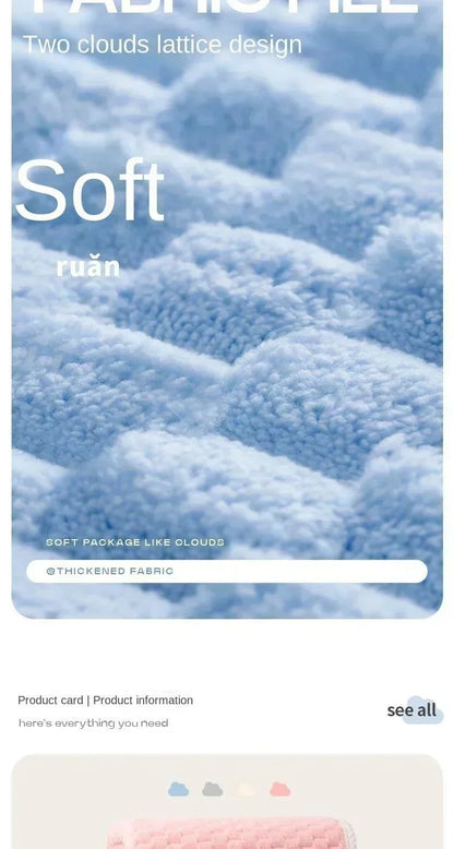 Super Soft and absorbs water and dries quickly,  It is softer than pure cotton and the towel?bath towel and hair dryer