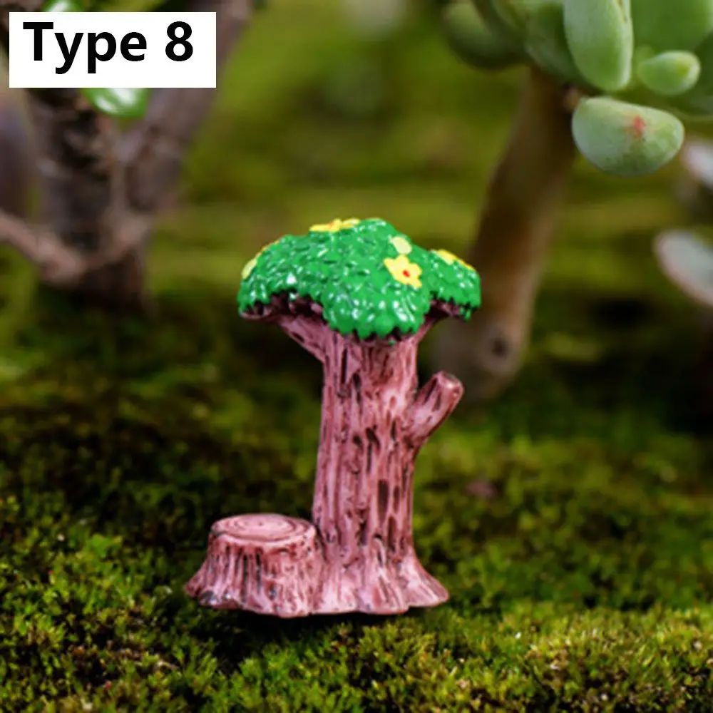 1SET Doll House Miniature Bench Stools White Chair Cute Fairy Garden Gnome Moss Terrarium Bonsai DIY Craft Home Decoration