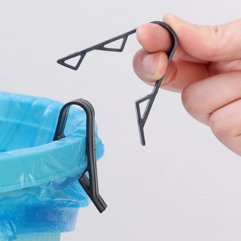 36/2 peças Clipes Fixadores para Lixo Suporte Antiderrapante para Sacola de Lixo Clipes Seladores para Sacos de Salgadinhos Organizador de Cozinha
