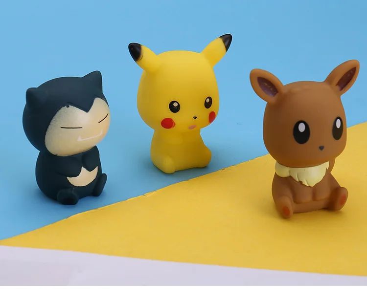 6pcs Pokemon Pikachu Figures Bathroom Bath Shower Baby Children Play Water Bath Toys Kids Sprinkling Shower Decompression Toys
