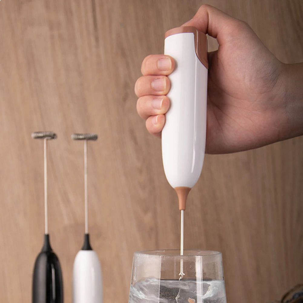 Batedor de Leite Elétrico Portátil Automático para Ovos Batedor de Café Cappuccino Batedor de Creme Espumador Misturador de Cozinha Agitador