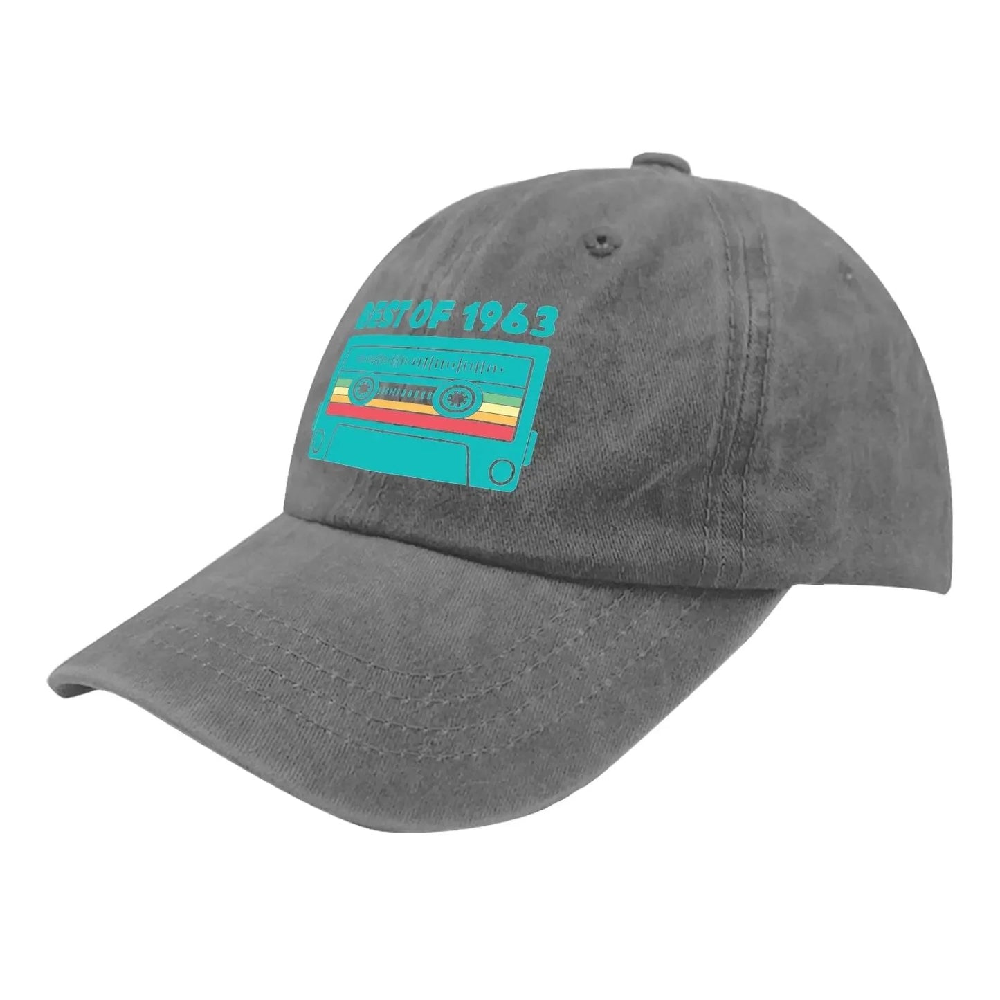 Boné Unissex Fita Cassete Best of 1963 Bonés de Beisebol Masculinos Bonés Trucker com Gráfico Ajustáveis Femininos