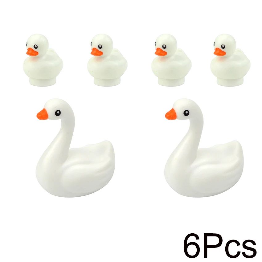 City Animal Building Blocks Duck Swan Pig Cat Figures Bird Dog Zoo Farm Accessories Small Particles Bricks Set Kid Toys Gifts