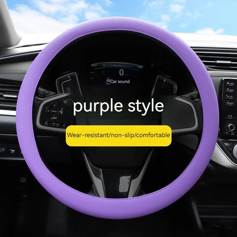 Universal Steering Wheel Cover Car Steering Wheel Handle Cover Anti-skid Wear-resistant All-season Silicone Steering Wheel