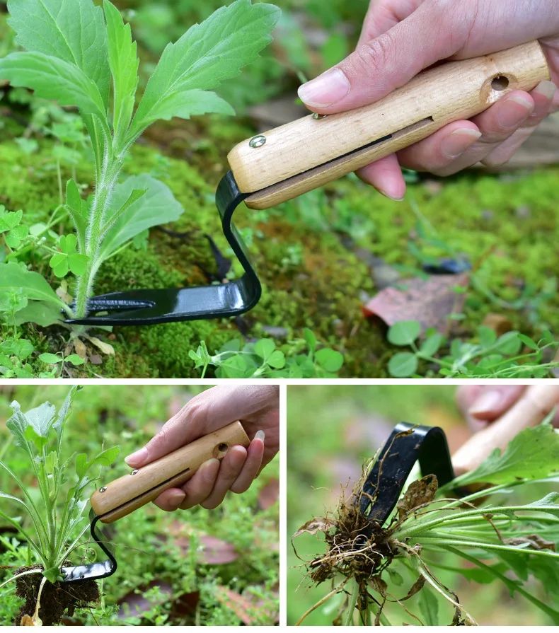 Effortless Weed Removal Tool - T TOVIA Handheld Dandelion Puller & Garden Fork, Durable Metal Construction for Lawn Care