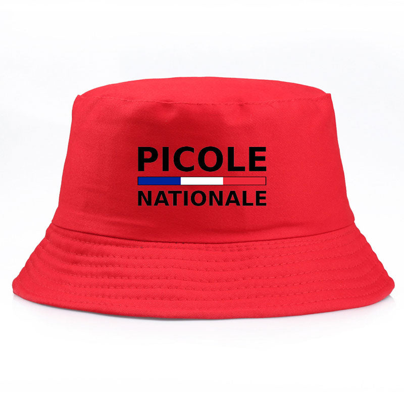 Summer Picole Nationale Bob Man Reversible Bucket Hat Women Cotton Fisherman Cap Unisex Outdoor Sport Sun Activities Panama