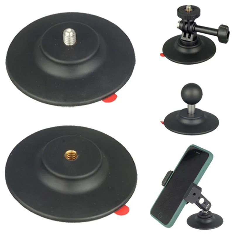 1/4 Inch Screw Mount or 1/4" Internal Screw Adapter Car Dashboard Round Plate Adhesive Tape for Gopro GPS Camera Smartphones