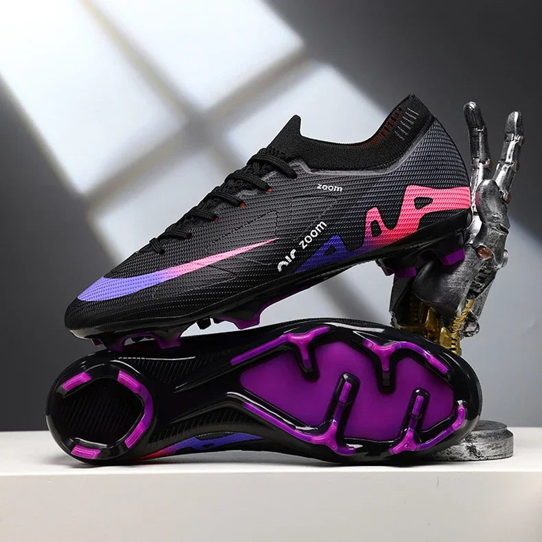 Men Football Shoes Cleats Outdoor Grass Society Training Match Football Field Boots Resistant Studded Soccer Shoes Sport Wear