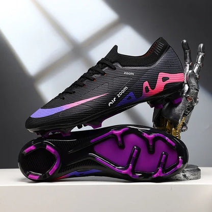 Men Football Shoes Cleats Outdoor Grass Society Training Match Football Field Boots Resistant Studded Soccer Shoes Sport Wear