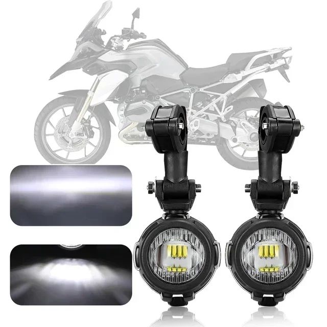 Motorcycle LED Auxiliary Headlight  Fog Light Protector For BMW R1200GS LC R1250GS Adventure R1250RT R1200RT R1250RS