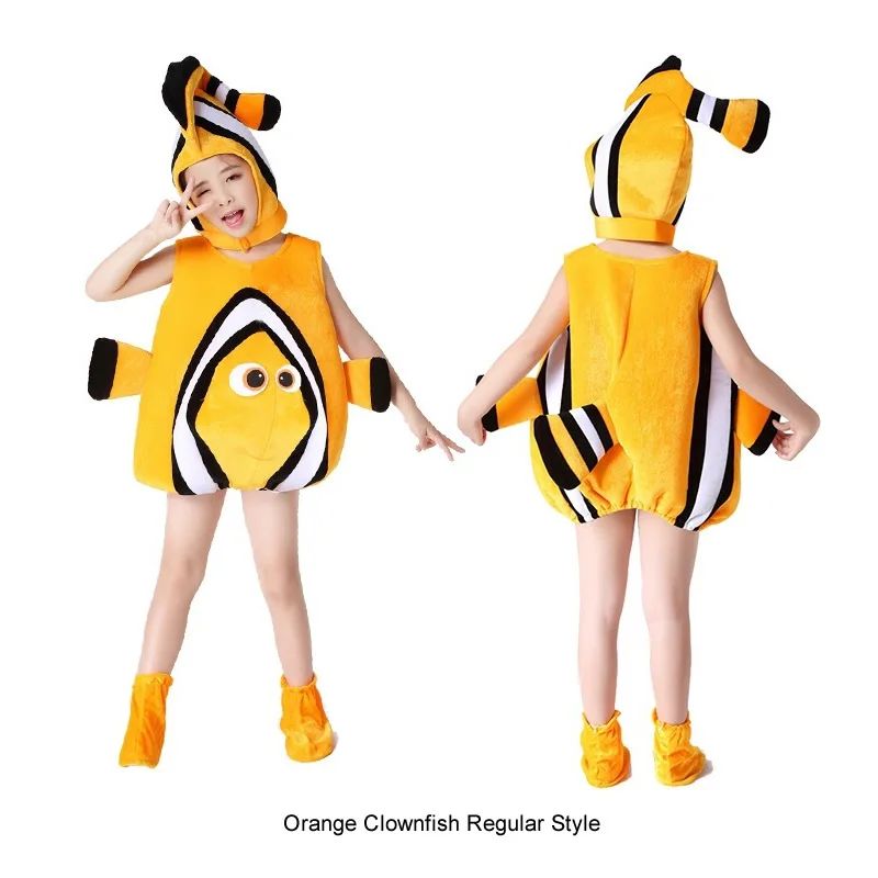 Sea Turtle Cosplay Costume Children‘s Marine animals Performance Clothing Set Hat Clothes Shoe Kids Anime Octopus Shark Dolphin