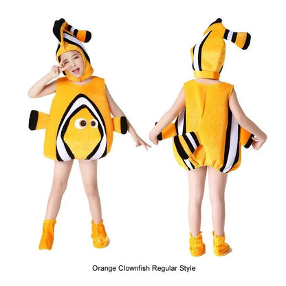 Sea Turtle Cosplay Costume Children‘s Marine animals Performance Clothing Set Hat Clothes Shoe Kids Anime Octopus Shark Dolphin