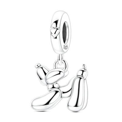 925 Sterling Silver Dog Charms French Bulldog Poodle German Shepherd Beagle Dachshund Pendants Fit Bracelets DIYJewelry Gift