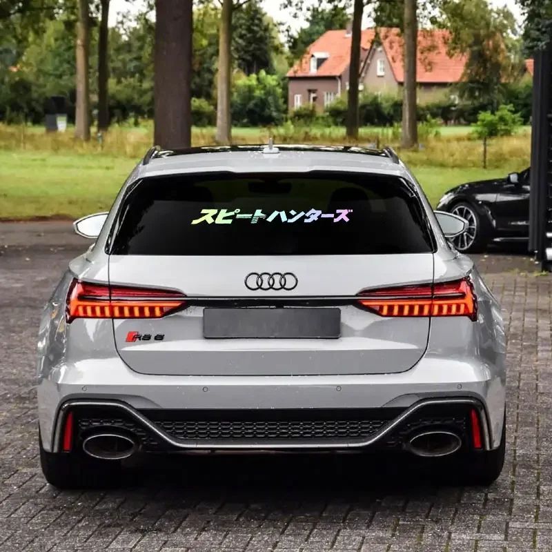 Adesivos de carros JDM para para-brisa dianteiro automotivo, adesivos de corrida de rua, adesivos decorativos de portas de carros estilo japonês para para-brisa traseiro