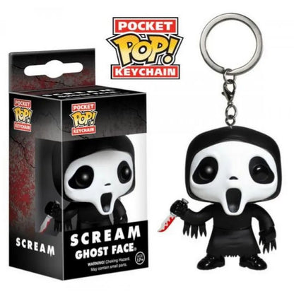FUNKO TIFFANY BRINQUEDO ASSASSINO Chucky V de Vingança Pennywise Pânico GhostFace Chaveiro Pocket Pop Boneco Colecionável Brinquedo Infantil