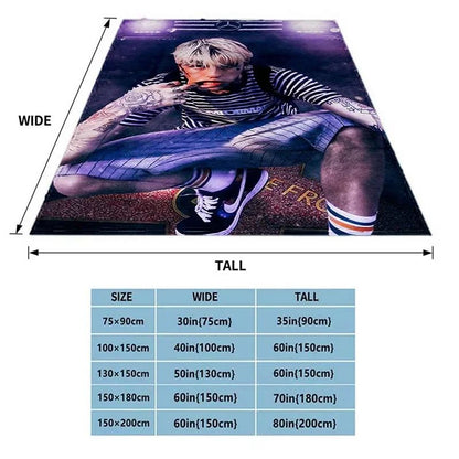 Satanic Cry Baby Lil Peep Flannel Blanket  , Soft Fluffy Warm Sofa Bed Throw Blanket More Size?fans warm gifts