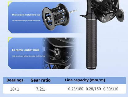 Vara de pesca curta portátil de micro haste de 28 cm, haste branca, com carretel de pesca telescópico ejetor, material de pesca
