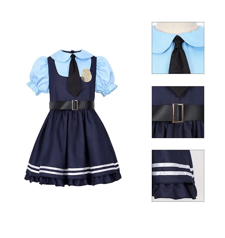 New Animal Judy Hopps Halloween Cosplay Costume For City Rabbit Police Officer Zoo Costume Fancy Dress Up Gifts Adult Children