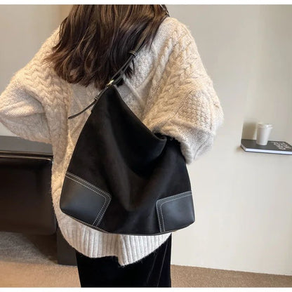 Shoulder Bags Trendy Women's Soft PU Shoulder Bags Solid Color Ladies Casual Style Spring Handbag Big Handbags Crossbody Bags