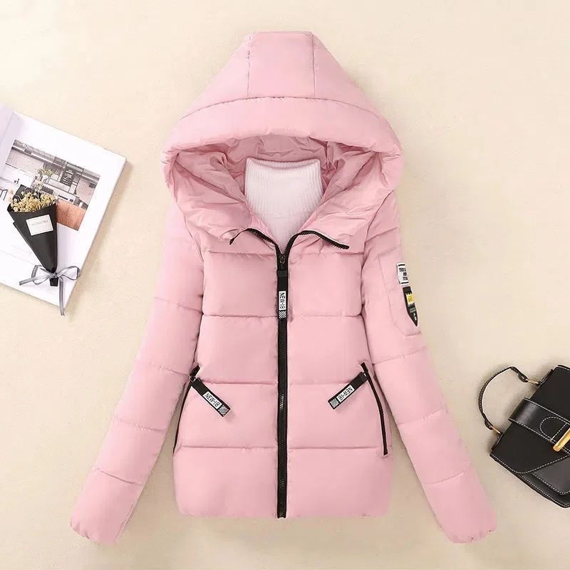 2025 New Winter Jacket Women Parkas Hooded Short Coats Female Parka Warm Thicken Jacket Korean Loose Cotton Padded Outwear