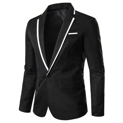 Man Party Dresses Leather Dress Coats Suits Blazer Clothing Men's Solid Color Suit Coat Mens Blazers