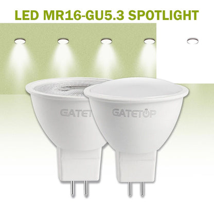 10PCS MR16 LED Spotlight Bulb GU5.3 Lampada AC 110V 220V 12V Bulbs Spot Light Replace The 50W Halogen Lamp Home Direction
