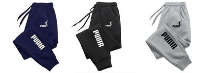 New styles of men's and women's pants for 2025 autumn and winter: sports jogging pants, fitness loose-fitting, printed street pa