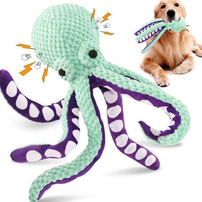Brinquedo de pelúcia polvo para pets interativo com som anti-demolição para casa, para cães grandes e pequenos, companheiro para o tédio