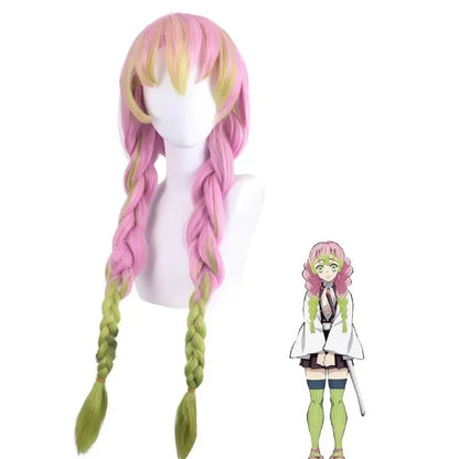 Anime Kimono Kanroji Mitsuri Cosplay Costume Kisatsutai Sexy Women Halloween Clothes