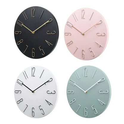 Wall clock living room household hanging fashion clock light luxury modern simple creative hanging wall ultra-quiet minimalist