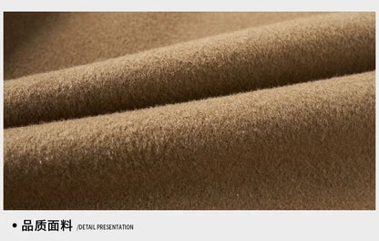 Billy Men's Winter Jacket for Men Double-Sided Woolen Overcoat Short Lapel Autumn Casual Coat Top Black Clothes White Duck Down