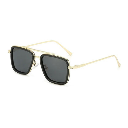 Óculos de Sol Infantis Polarizados de Luxo Estilo Tony Stark Óculos de Sol Quadrados para Crianças Meninos Meninas Oculos Retrô Homem de Ferro
