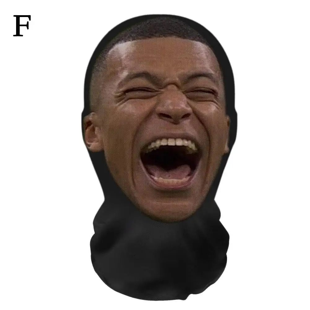 Full Face Mask for Halloween Cosplay Party Balaclava with Celebrity Face Mesh Visualized Elastic Headwear Christmas Gifts