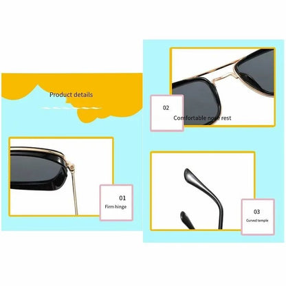 Children Sunglasses For Boys And Girls Iron Man Glasses Tony Stark Sun Glasses Fashion Baby Glasses Kids Eyewear