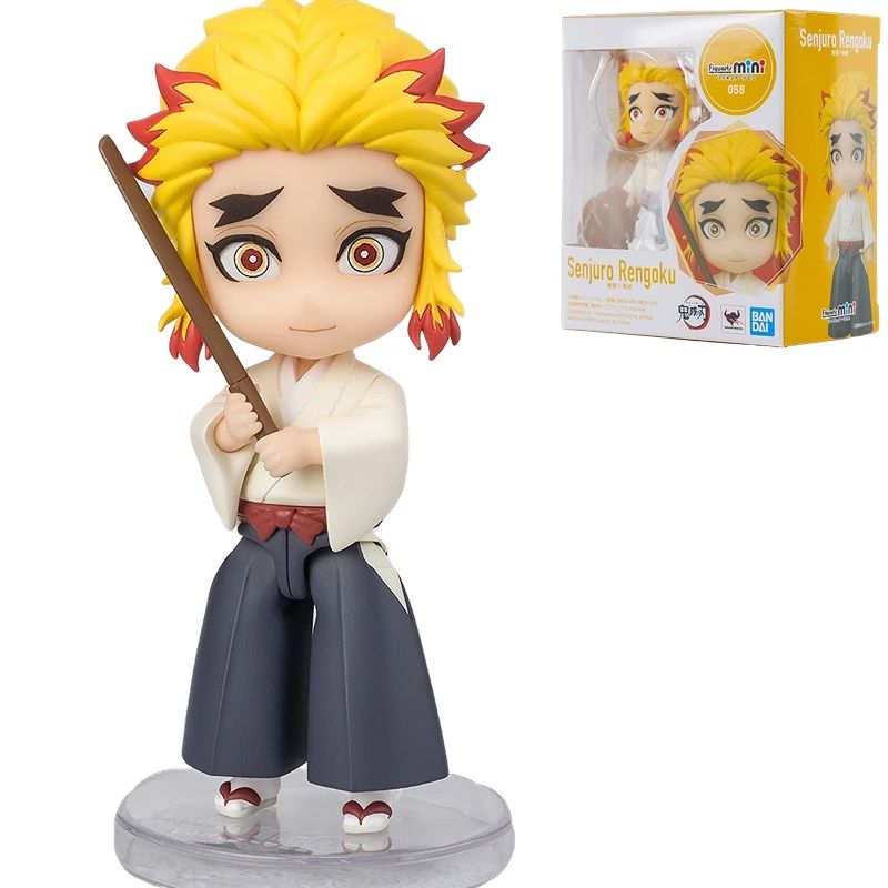 Em Estoque Original Bandai Figuarts Mini Demon Slayer Blade Fornalha Porta Anime Figura Q Versão Bonito Modelo Brinquedos