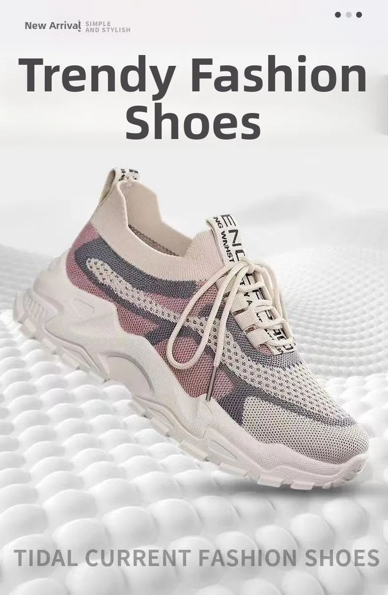 2026 New Women's Dad shoes Breathable Me Running shoes Faionable Casual Sports Sneakers Flat Bot round Toe Plastic Sole