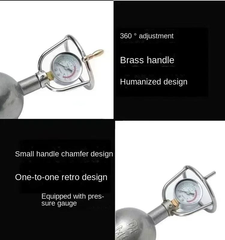 300ML 360ML 500ML Hand Popcorn Machine Open Firing Popcorn Puffing Machine Stainless Steel Mini Popper Manual Popcorn Maker