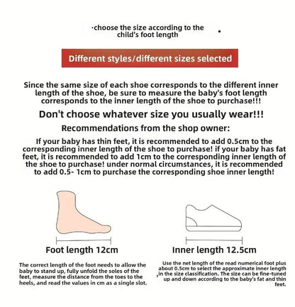 Four Seasons Children's Sneakers Girls Boys Non-slip Sport Shoes Toddler Non-slip Sneakers Casual Soft Shoes Kids Outdoor Sho