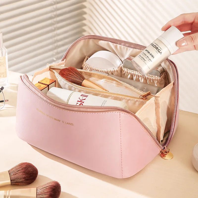 Makeup Organizer Female Toiletry Kit Bag Make Up Case Storage Bags Pouch Luxury Lady Box Portable Zip Cosmetic Bag for Travel
